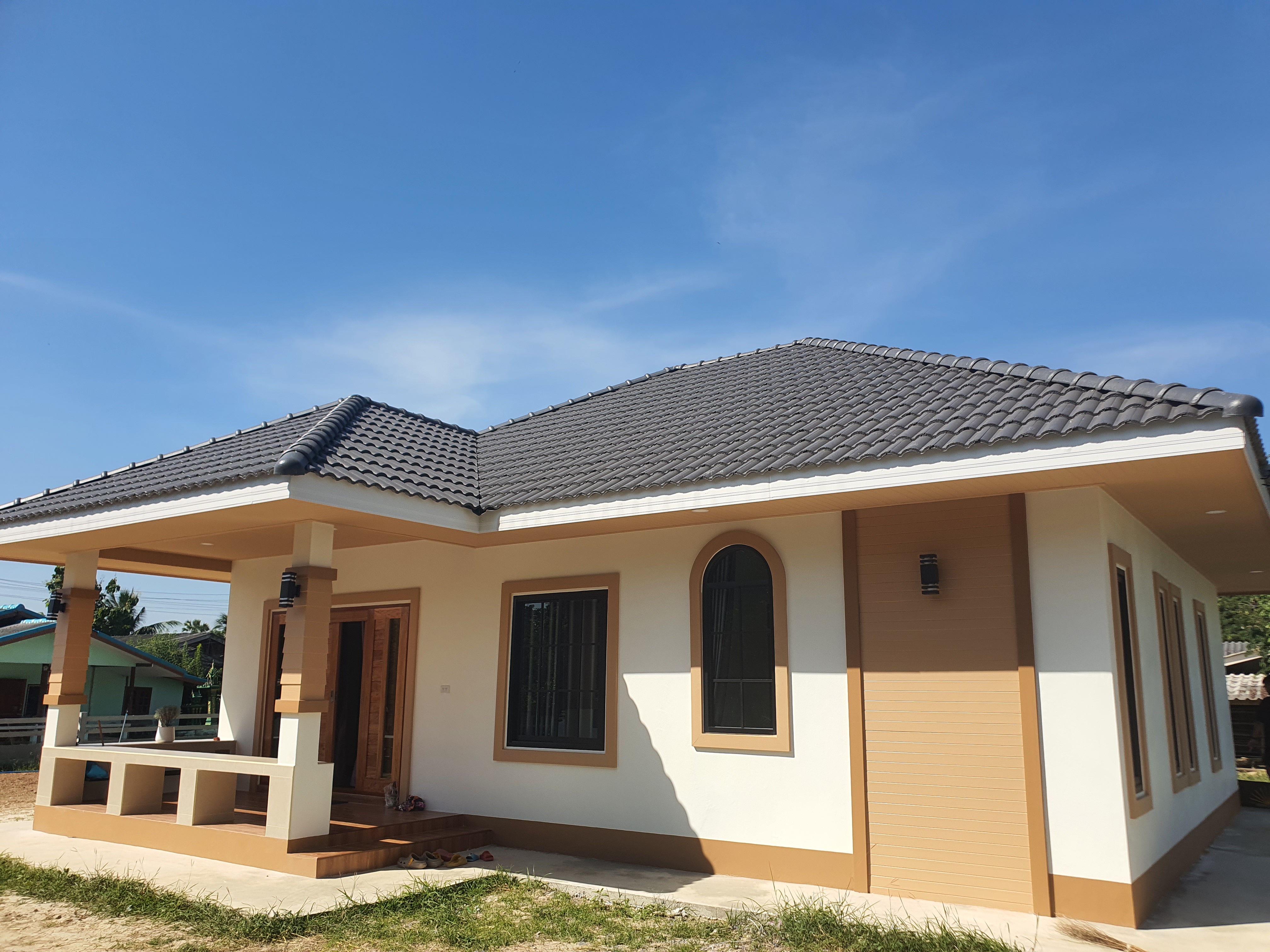 บ้านชั้นเดียวสไตล์ร่วมสมัยเราสร้างเพื่อลูกค้าของเรา